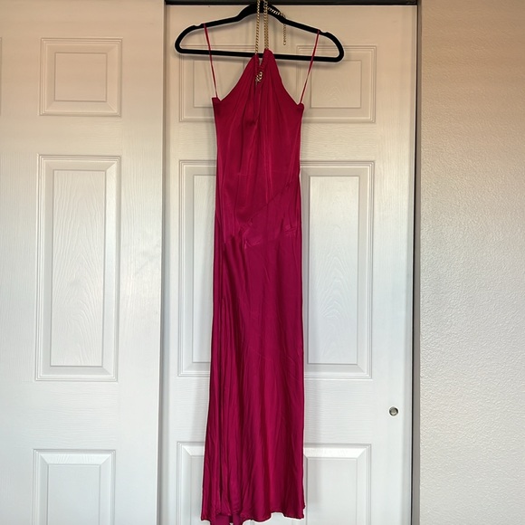Satin Halter Dress - Picture 8 of 10